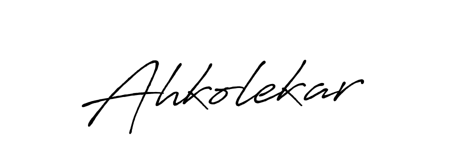 Use a signature maker to create a handwritten signature online. With this signature software, you can design (Antro_Vectra_Bolder) your own signature for name Ahkolekar. Ahkolekar signature style 7 images and pictures png