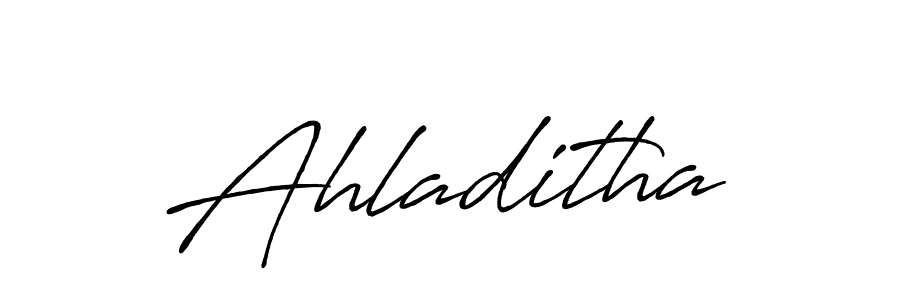 How to make Ahladitha signature? Antro_Vectra_Bolder is a professional autograph style. Create handwritten signature for Ahladitha name. Ahladitha signature style 7 images and pictures png