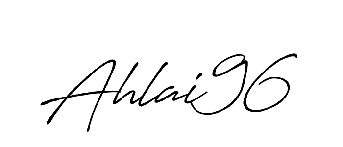 Design your own signature with our free online signature maker. With this signature software, you can create a handwritten (Antro_Vectra_Bolder) signature for name Ahlai96. Ahlai96 signature style 7 images and pictures png