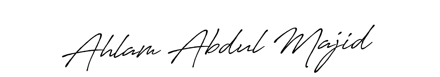 Make a beautiful signature design for name Ahlam Abdul Majid. Use this online signature maker to create a handwritten signature for free. Ahlam Abdul Majid signature style 7 images and pictures png