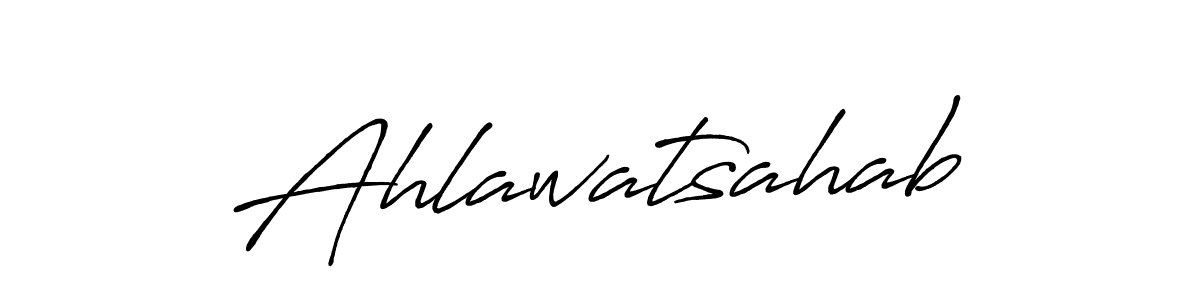Ahlawatsahab stylish signature style. Best Handwritten Sign (Antro_Vectra_Bolder) for my name. Handwritten Signature Collection Ideas for my name Ahlawatsahab. Ahlawatsahab signature style 7 images and pictures png