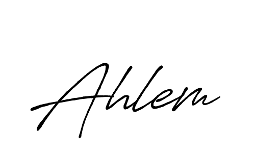 It looks lik you need a new signature style for name Ahlem. Design unique handwritten (Antro_Vectra_Bolder) signature with our free signature maker in just a few clicks. Ahlem signature style 7 images and pictures png