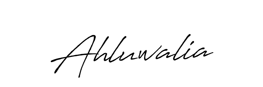 You should practise on your own different ways (Antro_Vectra_Bolder) to write your name (Ahluwalia) in signature. don't let someone else do it for you. Ahluwalia signature style 7 images and pictures png