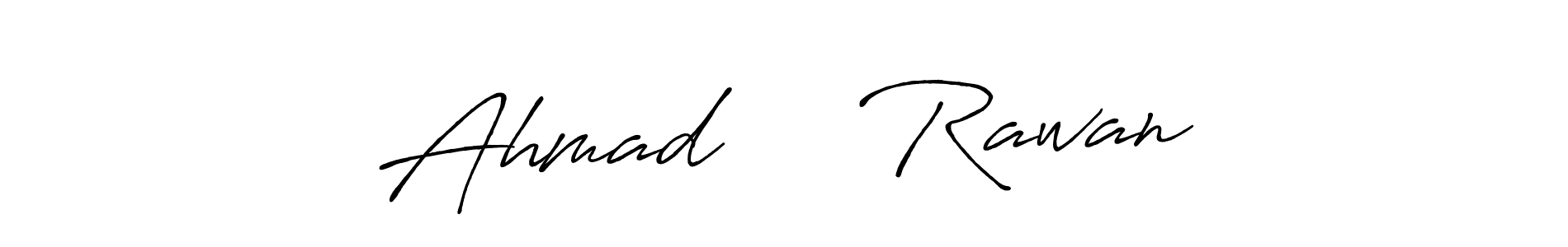 Similarly Antro_Vectra_Bolder is the best handwritten signature design. Signature creator online .You can use it as an online autograph creator for name Ahmad  ꨄ︎ Rawan. Ahmad  ꨄ︎ Rawan signature style 7 images and pictures png