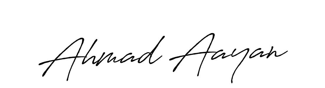 Design your own signature with our free online signature maker. With this signature software, you can create a handwritten (Antro_Vectra_Bolder) signature for name Ahmad Aayan. Ahmad Aayan signature style 7 images and pictures png