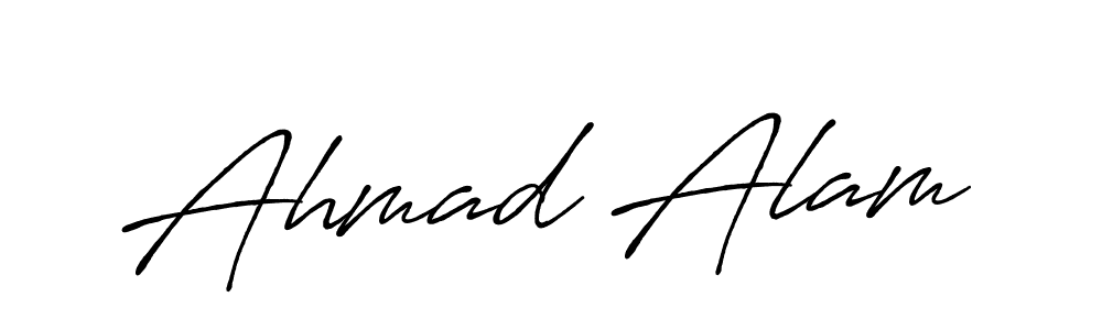 Use a signature maker to create a handwritten signature online. With this signature software, you can design (Antro_Vectra_Bolder) your own signature for name Ahmad Alam. Ahmad Alam signature style 7 images and pictures png