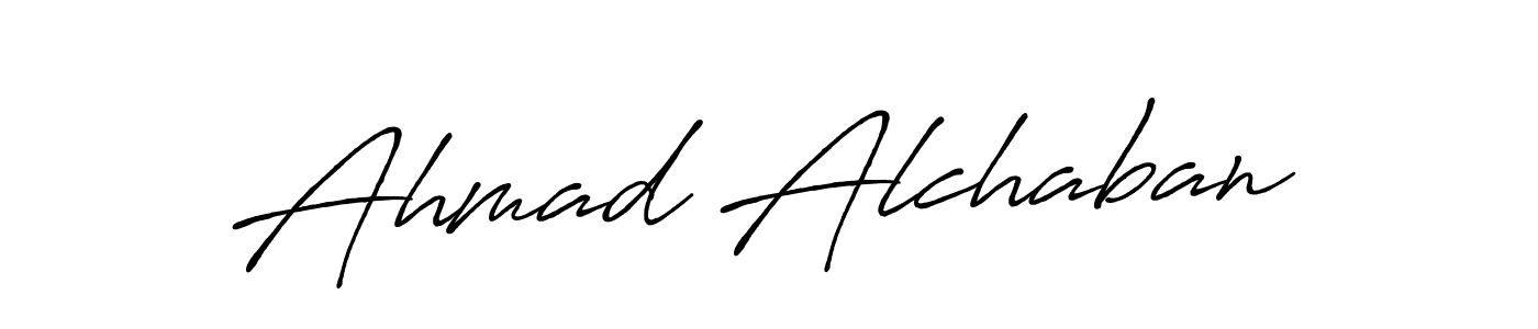 Ahmad Alchaban stylish signature style. Best Handwritten Sign (Antro_Vectra_Bolder) for my name. Handwritten Signature Collection Ideas for my name Ahmad Alchaban. Ahmad Alchaban signature style 7 images and pictures png