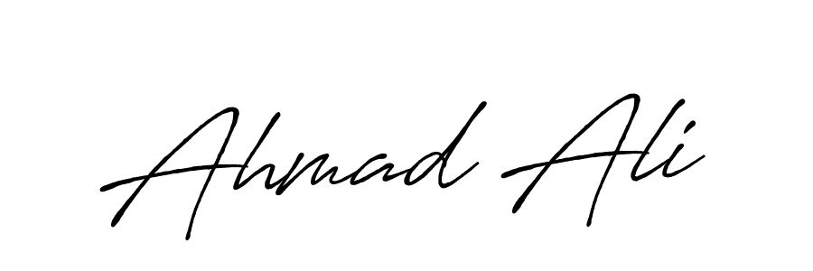 Create a beautiful signature design for name Ahmad Ali. With this signature (Antro_Vectra_Bolder) fonts, you can make a handwritten signature for free. Ahmad Ali signature style 7 images and pictures png