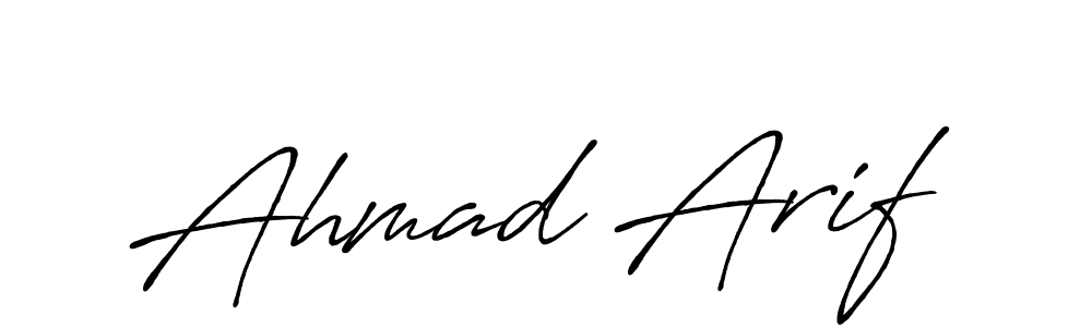 Ahmad Arif stylish signature style. Best Handwritten Sign (Antro_Vectra_Bolder) for my name. Handwritten Signature Collection Ideas for my name Ahmad Arif. Ahmad Arif signature style 7 images and pictures png