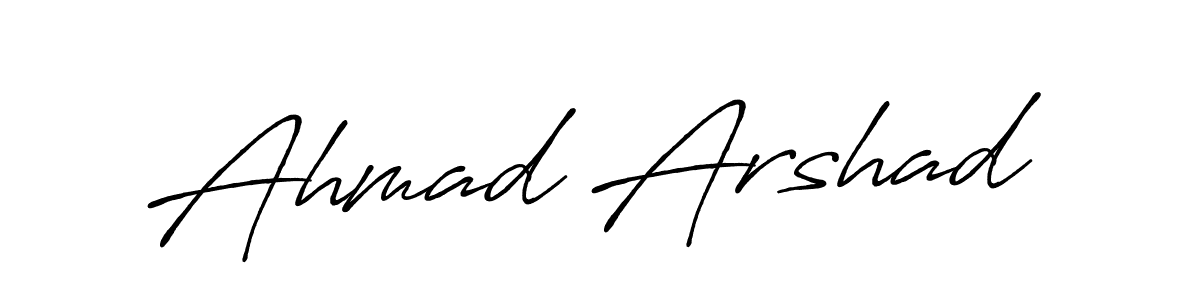 Create a beautiful signature design for name Ahmad Arshad. With this signature (Antro_Vectra_Bolder) fonts, you can make a handwritten signature for free. Ahmad Arshad signature style 7 images and pictures png