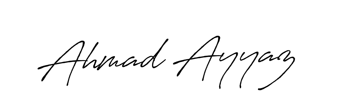 It looks lik you need a new signature style for name Ahmad Ayyaz. Design unique handwritten (Antro_Vectra_Bolder) signature with our free signature maker in just a few clicks. Ahmad Ayyaz signature style 7 images and pictures png