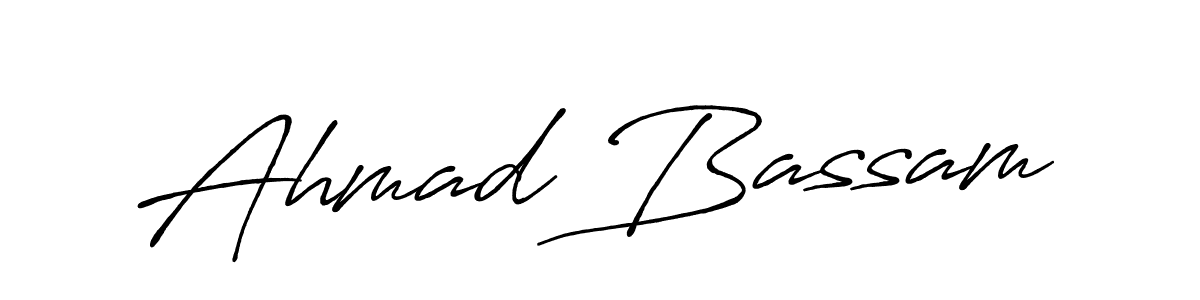 It looks lik you need a new signature style for name Ahmad Bassam. Design unique handwritten (Antro_Vectra_Bolder) signature with our free signature maker in just a few clicks. Ahmad Bassam signature style 7 images and pictures png