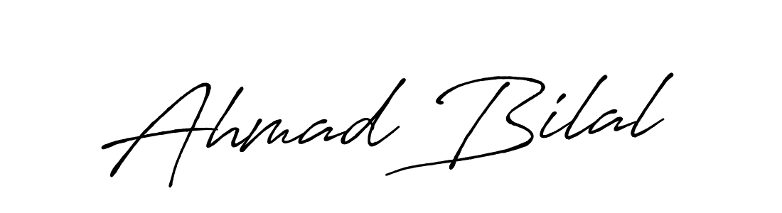 Also we have Ahmad Bilal name is the best signature style. Create professional handwritten signature collection using Antro_Vectra_Bolder autograph style. Ahmad Bilal signature style 7 images and pictures png