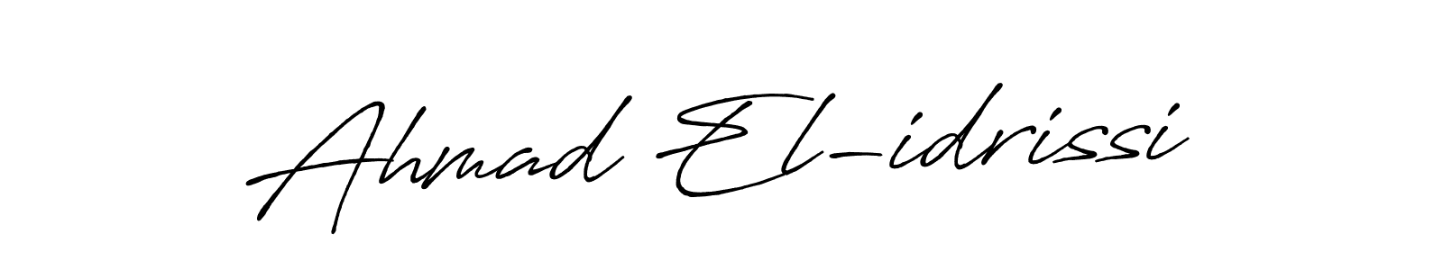 The best way (Antro_Vectra_Bolder) to make a short signature is to pick only two or three words in your name. The name Ahmad El-idrissi include a total of six letters. For converting this name. Ahmad El-idrissi signature style 7 images and pictures png