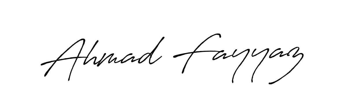 Design your own signature with our free online signature maker. With this signature software, you can create a handwritten (Antro_Vectra_Bolder) signature for name Ahmad Fayyaz. Ahmad Fayyaz signature style 7 images and pictures png