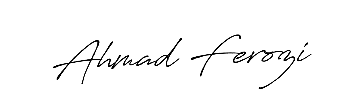 It looks lik you need a new signature style for name Ahmad Ferozi. Design unique handwritten (Antro_Vectra_Bolder) signature with our free signature maker in just a few clicks. Ahmad Ferozi signature style 7 images and pictures png