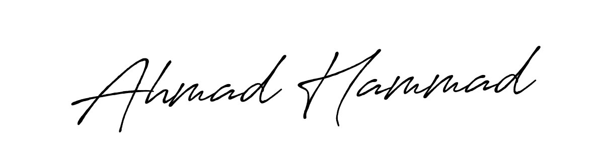 Design your own signature with our free online signature maker. With this signature software, you can create a handwritten (Antro_Vectra_Bolder) signature for name Ahmad Hammad. Ahmad Hammad signature style 7 images and pictures png