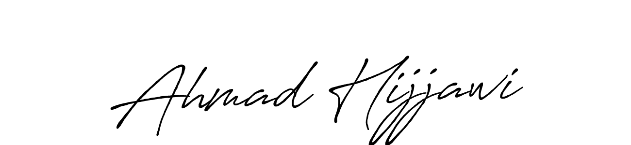 Design your own signature with our free online signature maker. With this signature software, you can create a handwritten (Antro_Vectra_Bolder) signature for name Ahmad Hijjawi. Ahmad Hijjawi signature style 7 images and pictures png