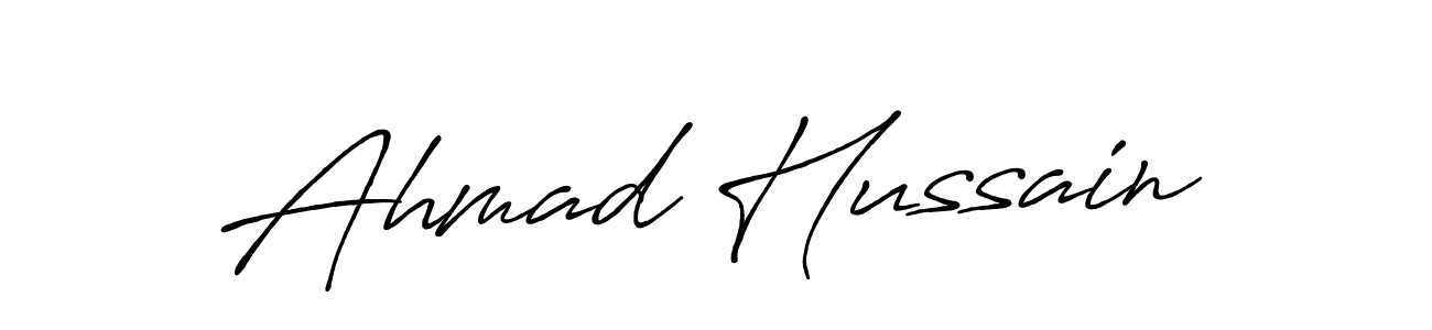 Also we have Ahmad Hussain name is the best signature style. Create professional handwritten signature collection using Antro_Vectra_Bolder autograph style. Ahmad Hussain signature style 7 images and pictures png