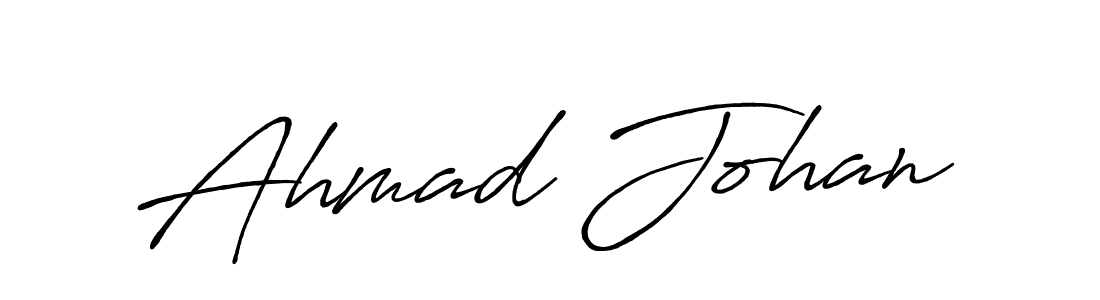 It looks lik you need a new signature style for name Ahmad Johan. Design unique handwritten (Antro_Vectra_Bolder) signature with our free signature maker in just a few clicks. Ahmad Johan signature style 7 images and pictures png