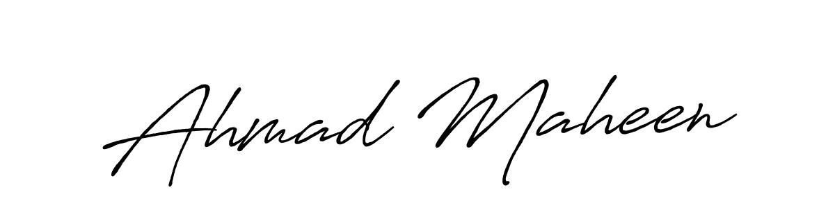 How to make Ahmad Maheen signature? Antro_Vectra_Bolder is a professional autograph style. Create handwritten signature for Ahmad Maheen name. Ahmad Maheen signature style 7 images and pictures png