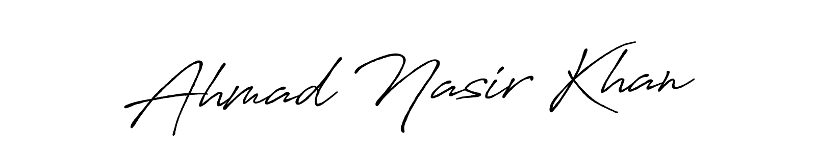 Also we have Ahmad Nasir Khan name is the best signature style. Create professional handwritten signature collection using Antro_Vectra_Bolder autograph style. Ahmad Nasir Khan signature style 7 images and pictures png
