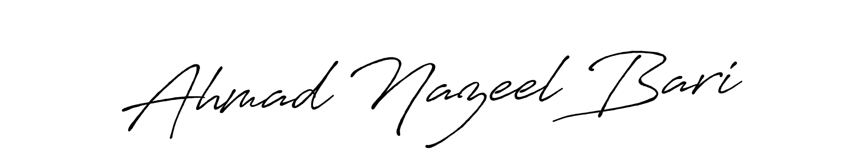 Make a short Ahmad Nazeel Bari signature style. Manage your documents anywhere anytime using Antro_Vectra_Bolder. Create and add eSignatures, submit forms, share and send files easily. Ahmad Nazeel Bari signature style 7 images and pictures png