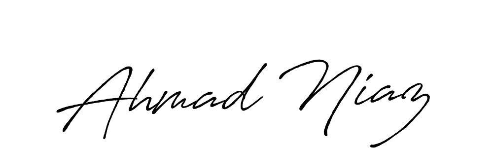 Ahmad Niaz stylish signature style. Best Handwritten Sign (Antro_Vectra_Bolder) for my name. Handwritten Signature Collection Ideas for my name Ahmad Niaz. Ahmad Niaz signature style 7 images and pictures png