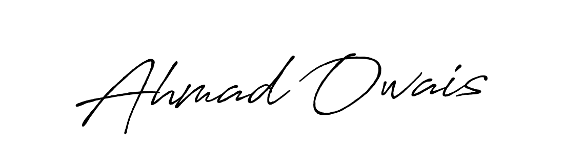 It looks lik you need a new signature style for name Ahmad Owais. Design unique handwritten (Antro_Vectra_Bolder) signature with our free signature maker in just a few clicks. Ahmad Owais signature style 7 images and pictures png