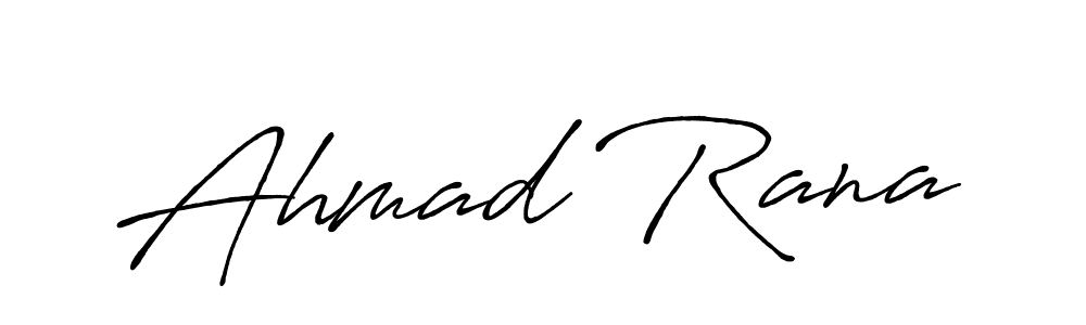 Use a signature maker to create a handwritten signature online. With this signature software, you can design (Antro_Vectra_Bolder) your own signature for name Ahmad Rana. Ahmad Rana signature style 7 images and pictures png