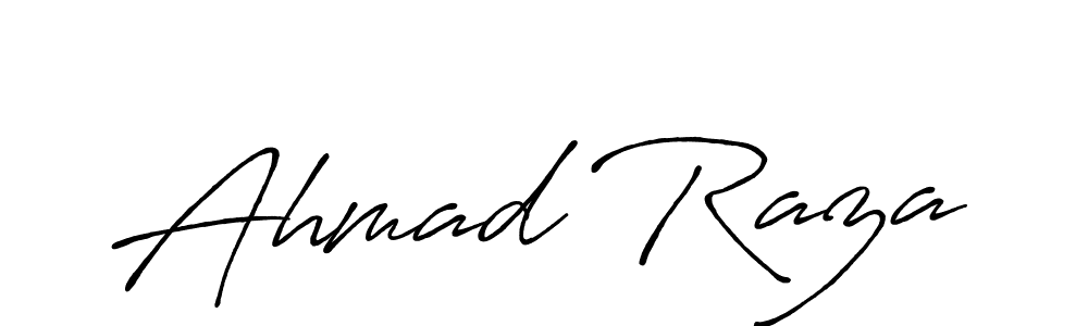 Make a beautiful signature design for name Ahmad Raza. With this signature (Antro_Vectra_Bolder) style, you can create a handwritten signature for free. Ahmad Raza signature style 7 images and pictures png
