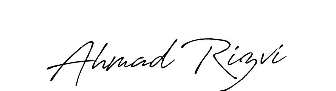 How to make Ahmad Rizvi signature? Antro_Vectra_Bolder is a professional autograph style. Create handwritten signature for Ahmad Rizvi name. Ahmad Rizvi signature style 7 images and pictures png