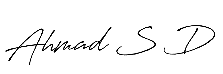 if you are searching for the best signature style for your name Ahmad S D. so please give up your signature search. here we have designed multiple signature styles  using Antro_Vectra_Bolder. Ahmad S D signature style 7 images and pictures png