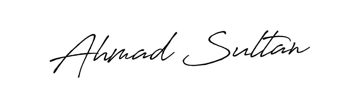 Create a beautiful signature design for name Ahmad Sultan. With this signature (Antro_Vectra_Bolder) fonts, you can make a handwritten signature for free. Ahmad Sultan signature style 7 images and pictures png