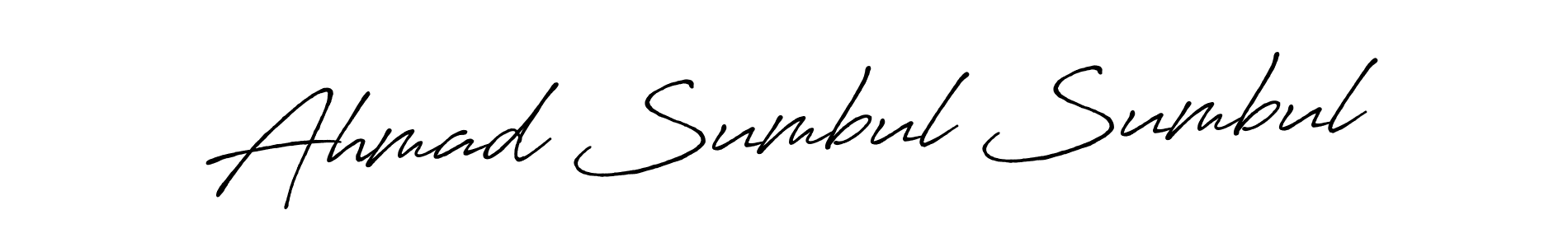 Also You can easily find your signature by using the search form. We will create Ahmad Sumbul Sumbul name handwritten signature images for you free of cost using Antro_Vectra_Bolder sign style. Ahmad Sumbul Sumbul signature style 7 images and pictures png