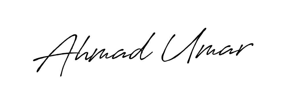 Create a beautiful signature design for name Ahmad Umar. With this signature (Antro_Vectra_Bolder) fonts, you can make a handwritten signature for free. Ahmad Umar signature style 7 images and pictures png