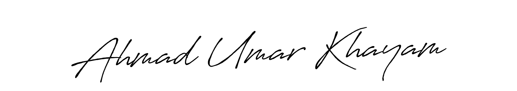 Design your own signature with our free online signature maker. With this signature software, you can create a handwritten (Antro_Vectra_Bolder) signature for name Ahmad Umar Khayam. Ahmad Umar Khayam signature style 7 images and pictures png