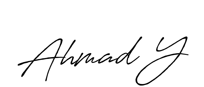 Similarly Antro_Vectra_Bolder is the best handwritten signature design. Signature creator online .You can use it as an online autograph creator for name Ahmad Y. Ahmad Y signature style 7 images and pictures png