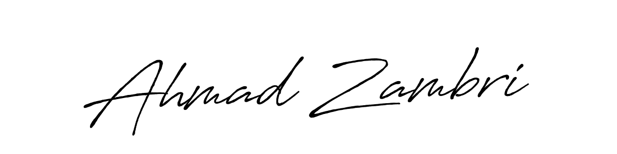 How to make Ahmad Zambri signature? Antro_Vectra_Bolder is a professional autograph style. Create handwritten signature for Ahmad Zambri name. Ahmad Zambri signature style 7 images and pictures png