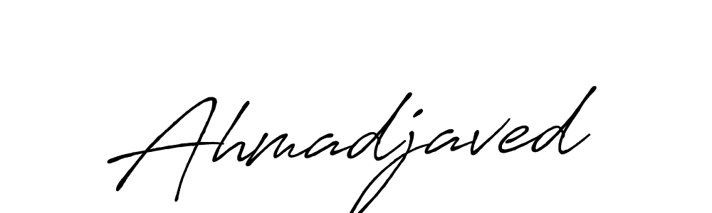 Also we have Ahmadjaved name is the best signature style. Create professional handwritten signature collection using Antro_Vectra_Bolder autograph style. Ahmadjaved signature style 7 images and pictures png