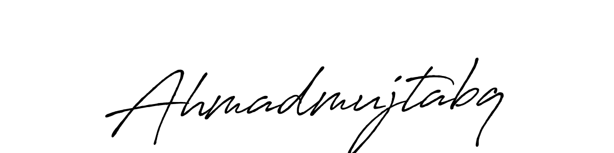 Ahmadmujtabq stylish signature style. Best Handwritten Sign (Antro_Vectra_Bolder) for my name. Handwritten Signature Collection Ideas for my name Ahmadmujtabq. Ahmadmujtabq signature style 7 images and pictures png