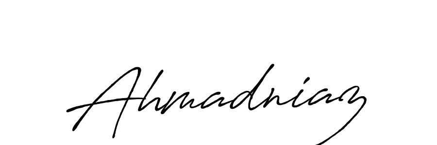 Also You can easily find your signature by using the search form. We will create Ahmadniaz name handwritten signature images for you free of cost using Antro_Vectra_Bolder sign style. Ahmadniaz signature style 7 images and pictures png