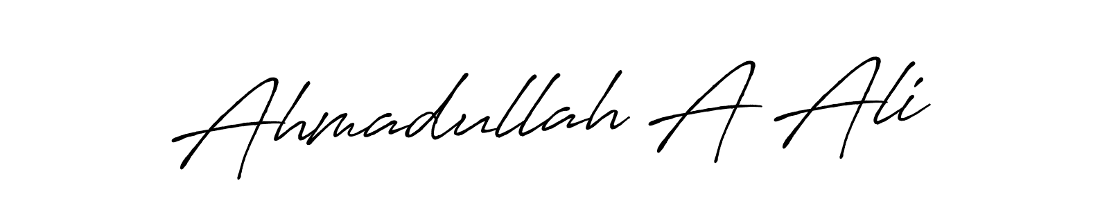 Once you've used our free online signature maker to create your best signature Antro_Vectra_Bolder style, it's time to enjoy all of the benefits that Ahmadullah A Ali name signing documents. Ahmadullah A Ali signature style 7 images and pictures png