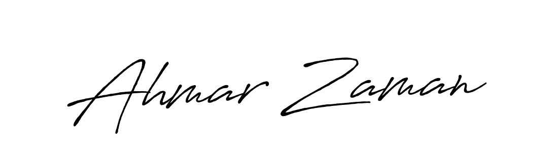 How to make Ahmar Zaman signature? Antro_Vectra_Bolder is a professional autograph style. Create handwritten signature for Ahmar Zaman name. Ahmar Zaman signature style 7 images and pictures png