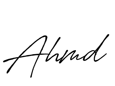 Create a beautiful signature design for name Ahmd. With this signature (Antro_Vectra_Bolder) fonts, you can make a handwritten signature for free. Ahmd signature style 7 images and pictures png