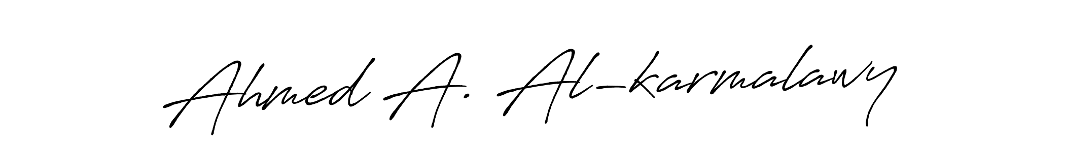 It looks lik you need a new signature style for name Ahmed A. Al-karmalawy. Design unique handwritten (Antro_Vectra_Bolder) signature with our free signature maker in just a few clicks. Ahmed A. Al-karmalawy signature style 7 images and pictures png