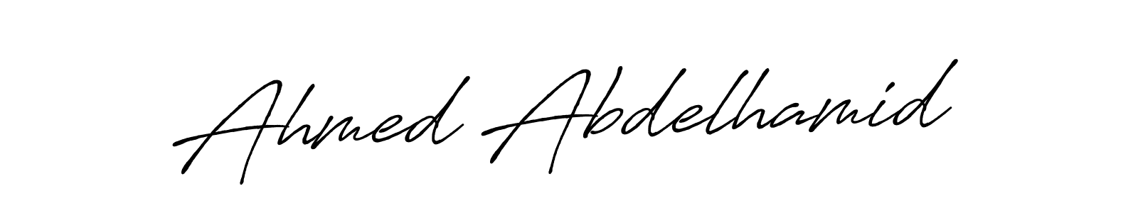 Design your own signature with our free online signature maker. With this signature software, you can create a handwritten (Antro_Vectra_Bolder) signature for name Ahmed Abdelhamid. Ahmed Abdelhamid signature style 7 images and pictures png