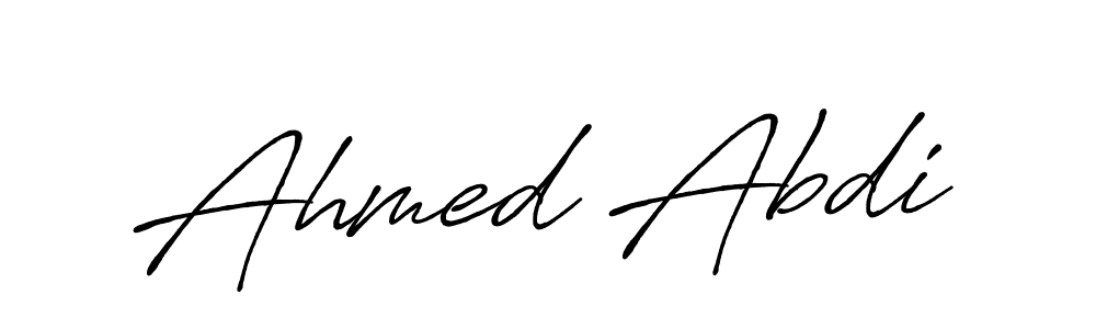 Ahmed Abdi stylish signature style. Best Handwritten Sign (Antro_Vectra_Bolder) for my name. Handwritten Signature Collection Ideas for my name Ahmed Abdi. Ahmed Abdi signature style 7 images and pictures png