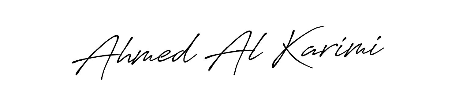 Also we have Ahmed Al Karimi name is the best signature style. Create professional handwritten signature collection using Antro_Vectra_Bolder autograph style. Ahmed Al Karimi signature style 7 images and pictures png