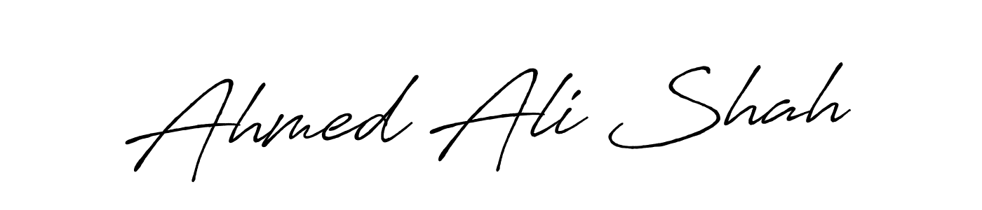 Also we have Ahmed Ali Shah name is the best signature style. Create professional handwritten signature collection using Antro_Vectra_Bolder autograph style. Ahmed Ali Shah signature style 7 images and pictures png